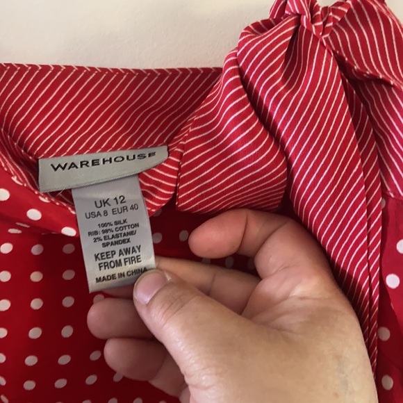 Red polka dot camisole - Picture 4 of 4